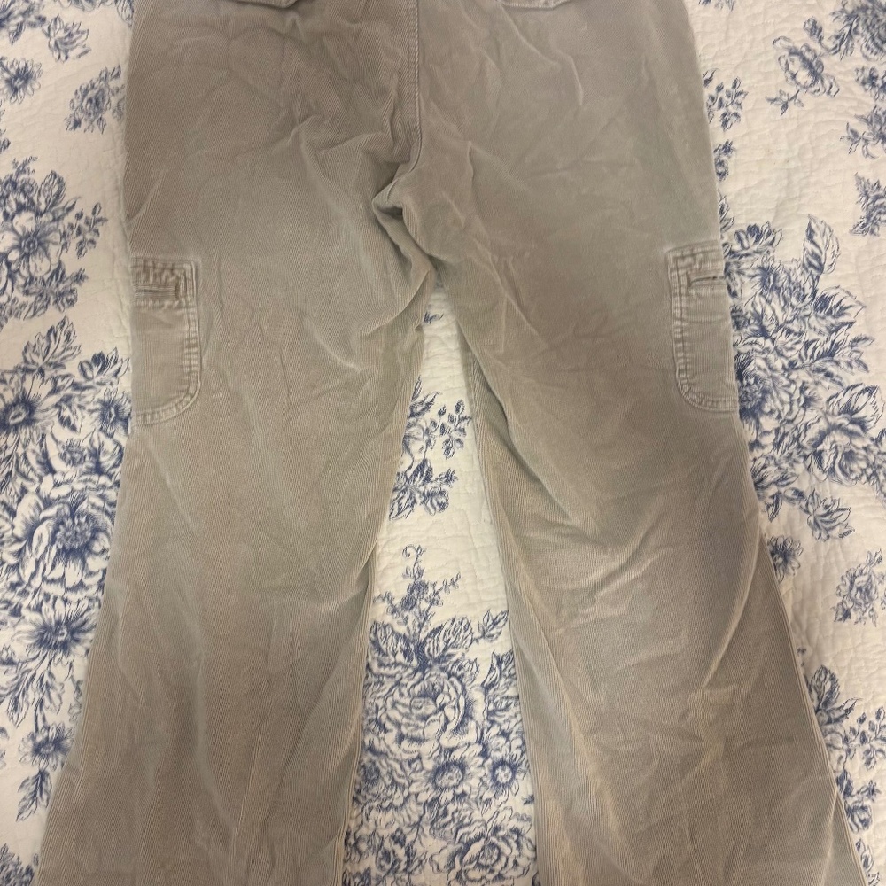 Corduroy beige trousers